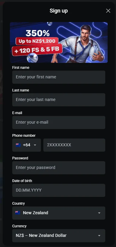 LEON Bet sign up